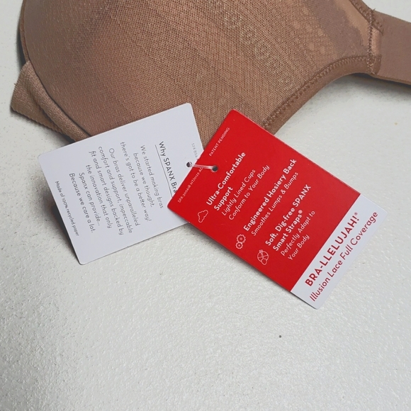 SPANX Bra-llelujah Illusion Lace Full Coverage Bra Women's Size 32C - Picture 13 of 16